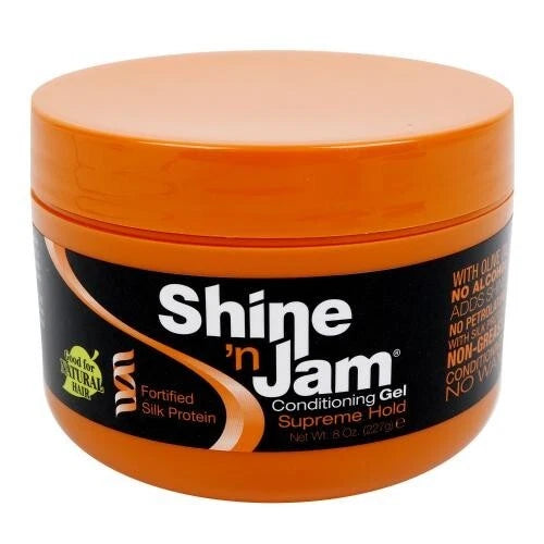 Ampro Shine n Jam Conditioning Gel Supreme Hold 8oz
