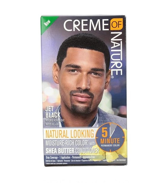 Creme of Nature Mens 5min Colour Jet Black
