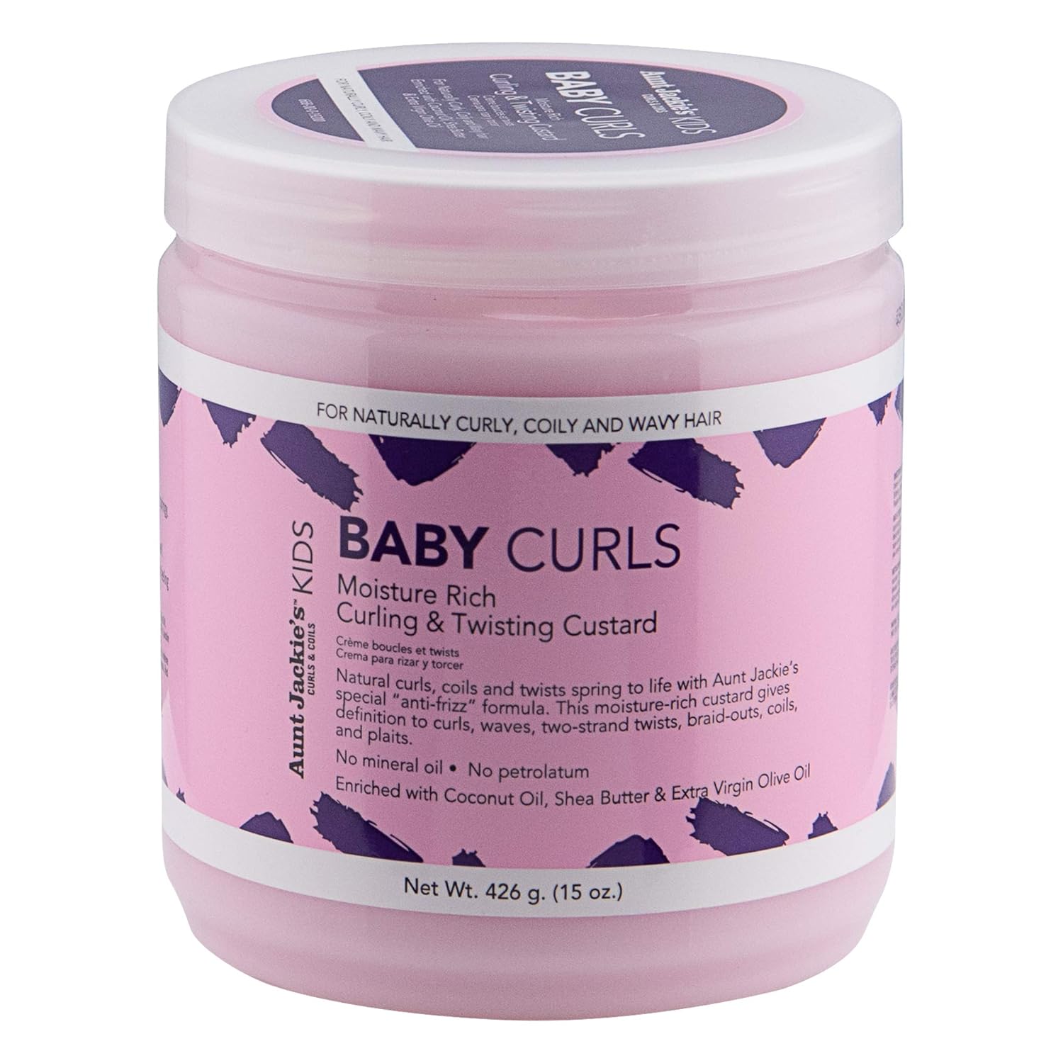 Aunt Jackies Kids Baby Curls Curling and Twisting Custard 15oz