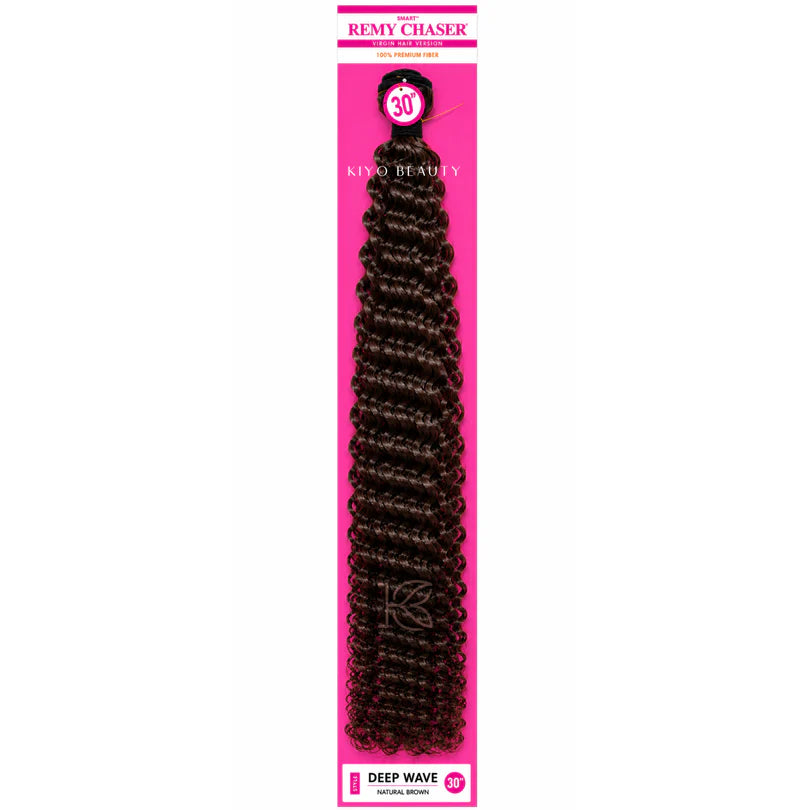 Remy Chaser Premium Synthetic Weave - Deep Wave 30'' Natural Brown