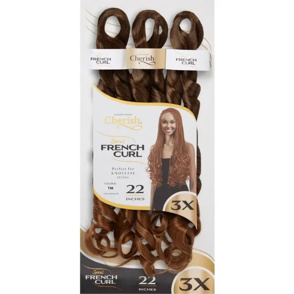 Cherish 3X Spiral French Curl Bulk 22in