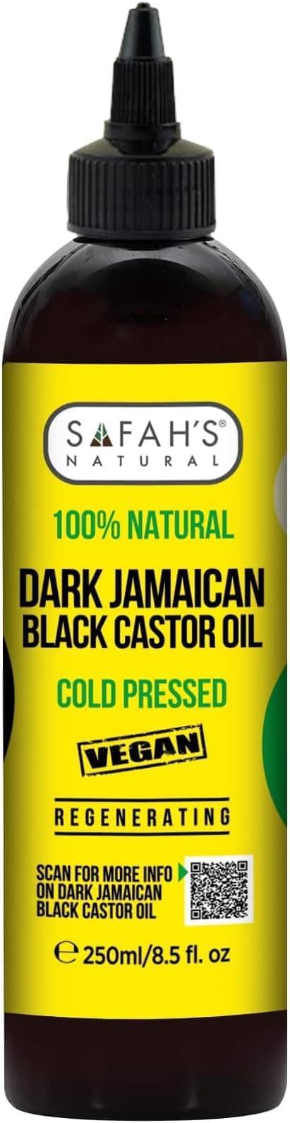 Safahs Natural Dark Jamaican Black Castor Oil 250ml