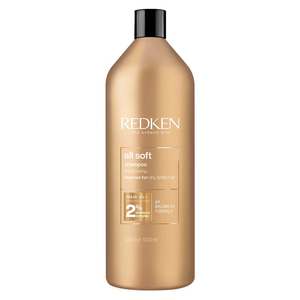 Redken All Soft Shampoo 1000ml (33.8oz)