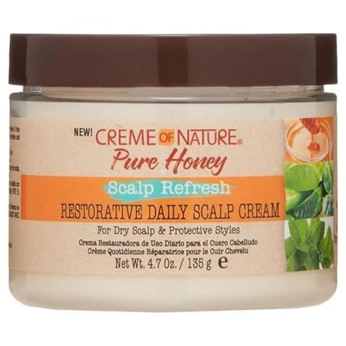 Creme of Nature Pure Honey Scalp Refraesh Daily Scalp Cream 4.7oz