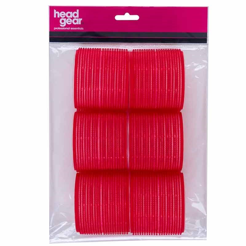 Head Gear Velco Rollers Red 70mm