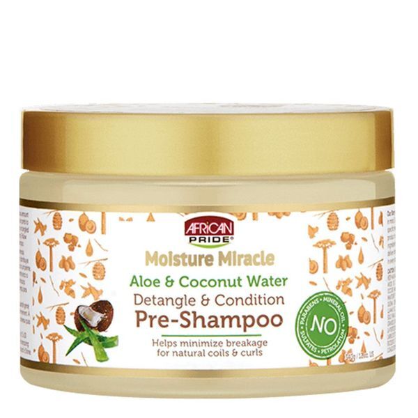 African Pride Moisture Miracle Aloe and Coconut Pre-Shampoo 12oz