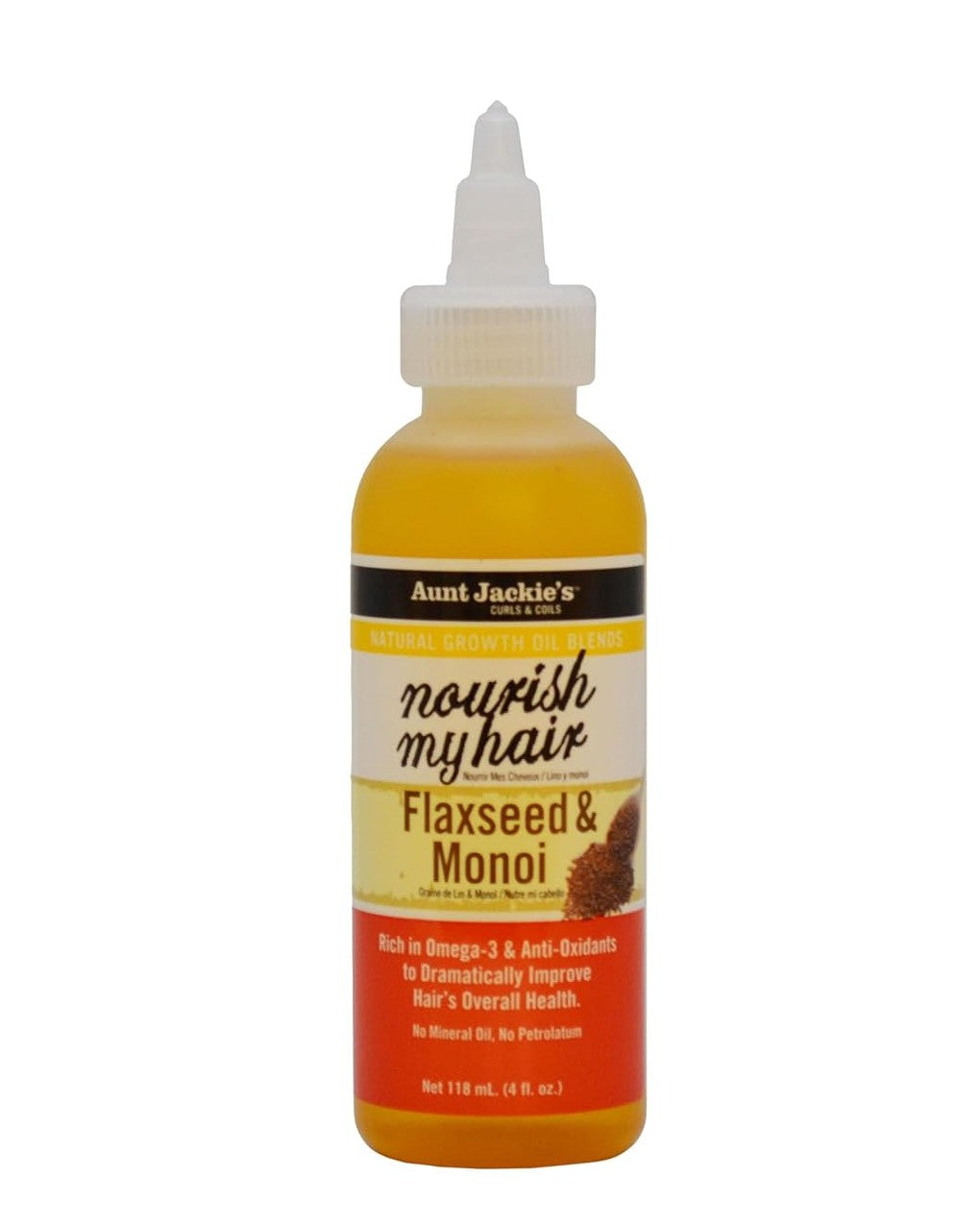Aunt Jackies Nourish My Hair Flaxseed and Monoi Growth Oil 4oz