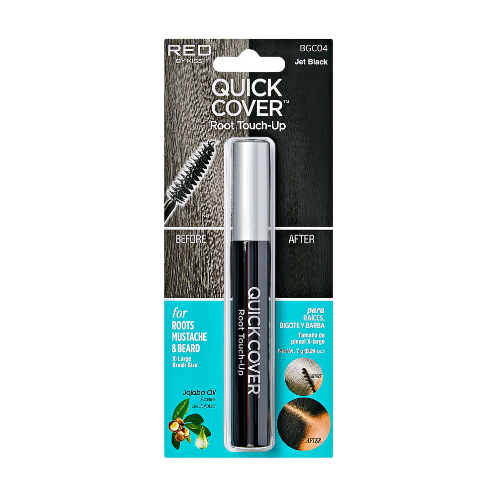 Red by Kiss Quick Cover Root Touch Up Brush 7g - Jet Black BGC04