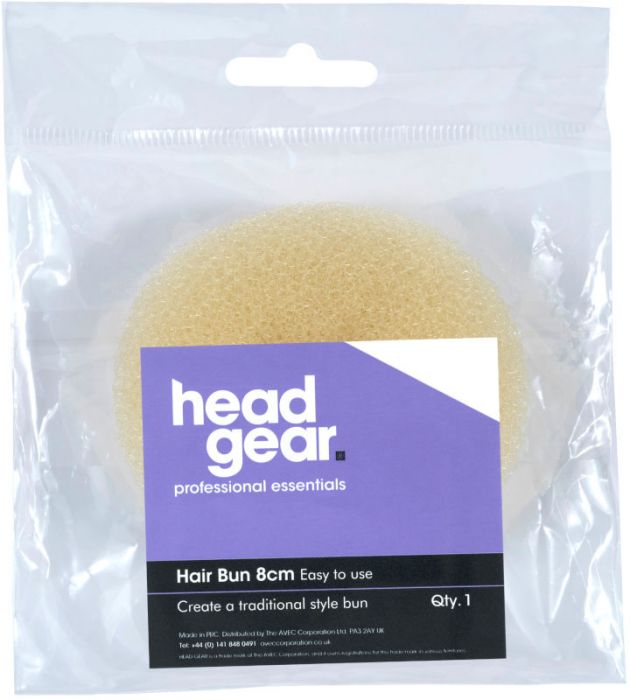 Head Gear Hair Bun Ring 8cm Blonde