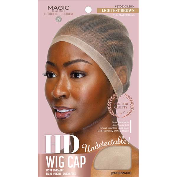 Magic Collection Undetectable HD Wig Cap 2pc Lightest Brown - BYOG301LBRO