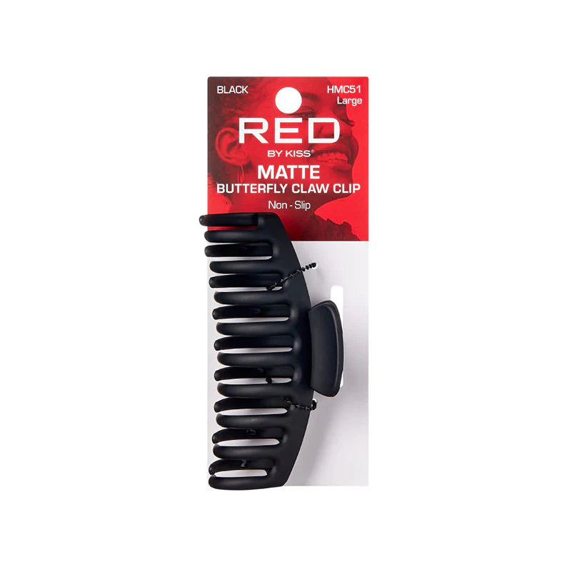 Red by Kiss Butterfly Claw Clip Large Matte Black HMC51