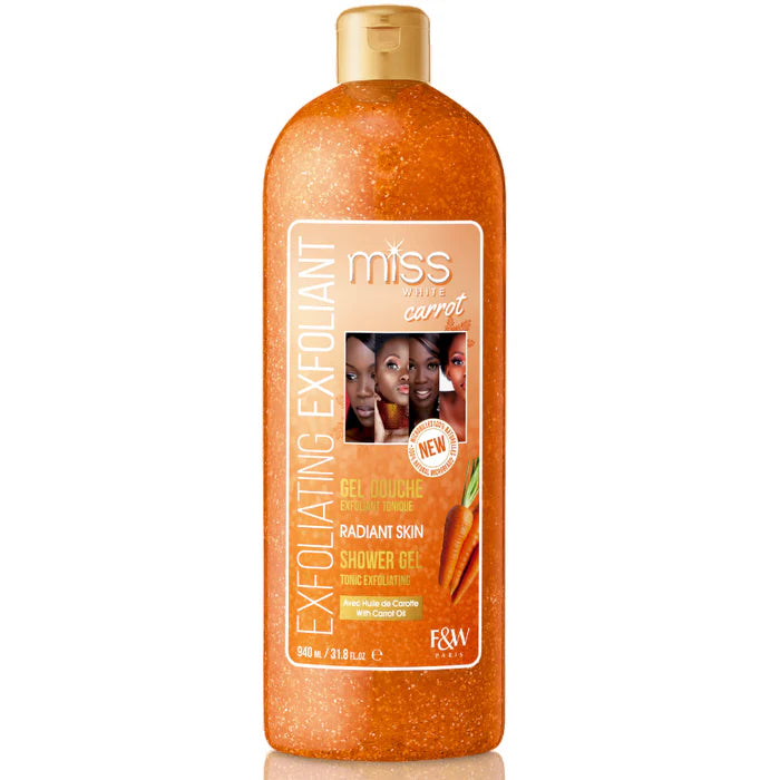Fair and White Miss White Carrot Exfoliating Shower Gel 940ml