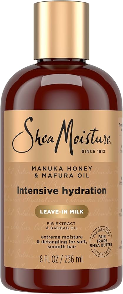 Shea Moisture Manuka Honey Mafura Oil Intensive Hydration Leave in Milk 8oz