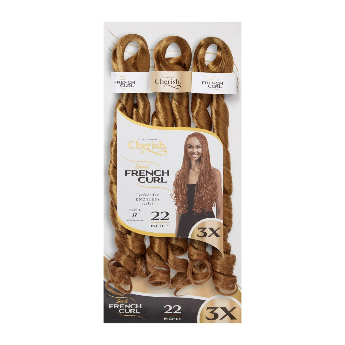 Cherish 3X Spiral French Curl Bulk 22in