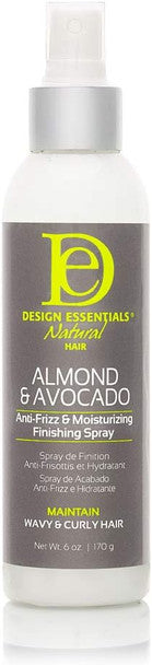 Design Essentials Almond and Avocado Anti Frizz Moisturising Finishing Spray 6oz
