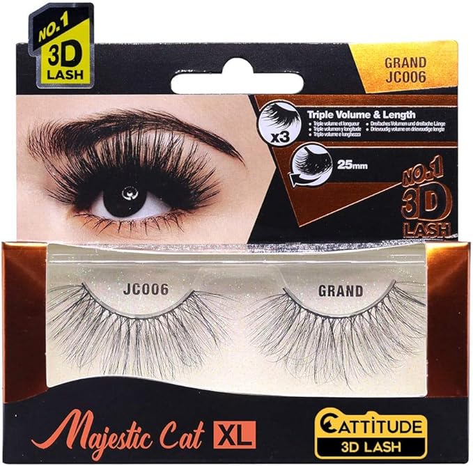 EBIN Cattitude Eyelashes - Majestic Cat XL Grand 006