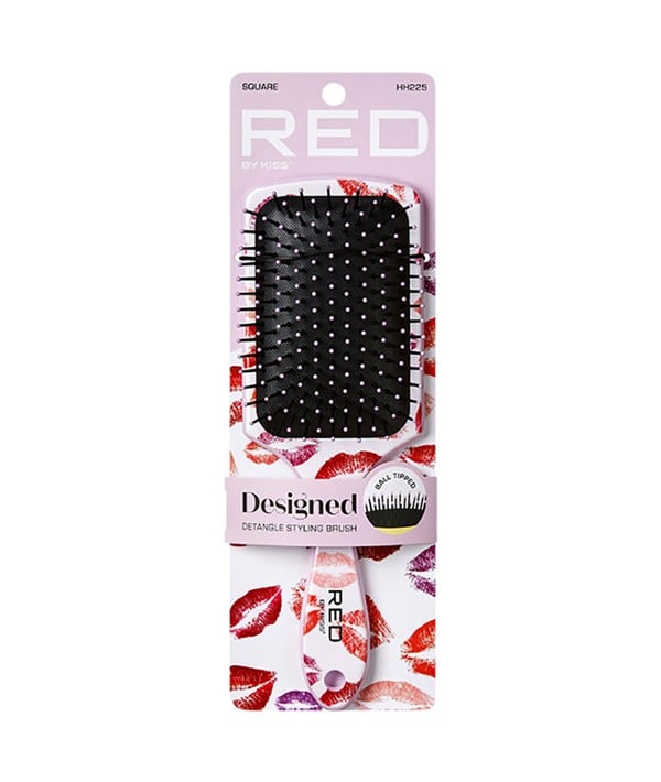 Red by Kiss Designed Detangle Brush Square HH225
