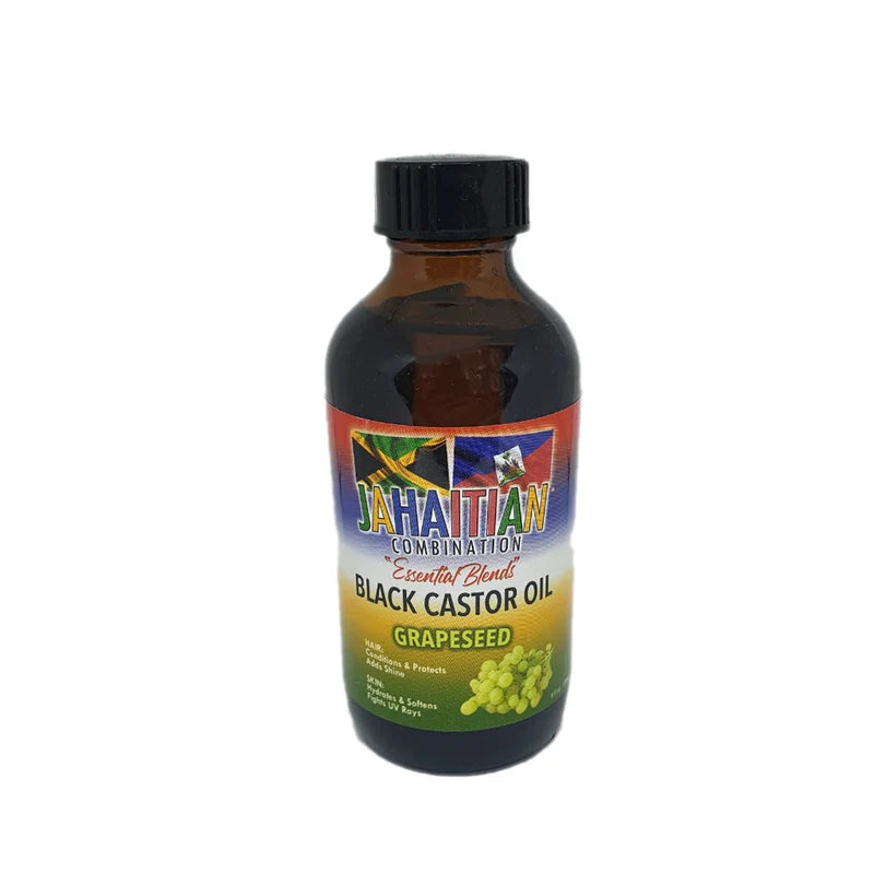 Jahaitian Black Castor Oil - Grapeseed 4oz