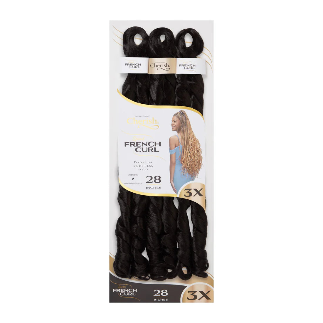 Cherish 3X Spiral French Curl Bulk 28in