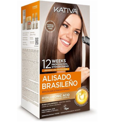 Kativa Brazilian Straightening kit - Hyaluronic Acid