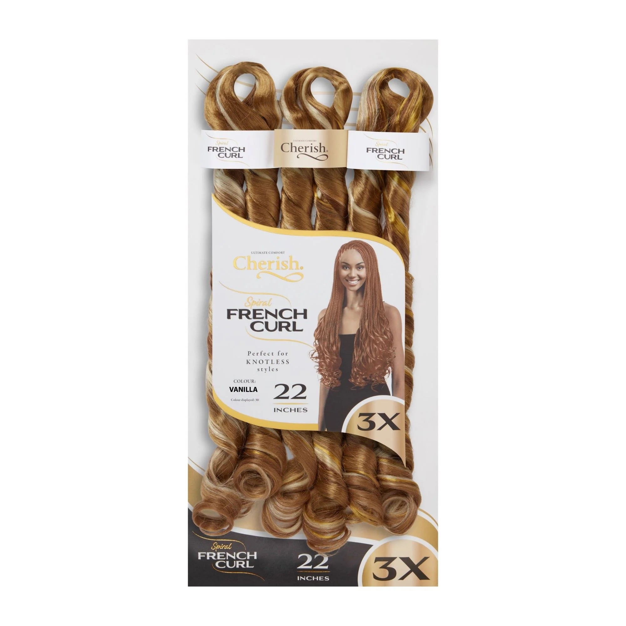 Cherish 3X Spiral French Curl Bulk 22in