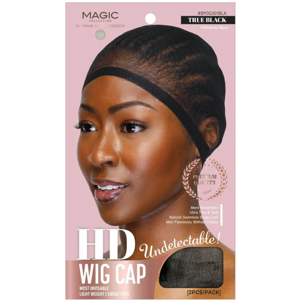 Magic Collection Undetectable HD Wig Cap 2pc True Black - BYOG301BLA
