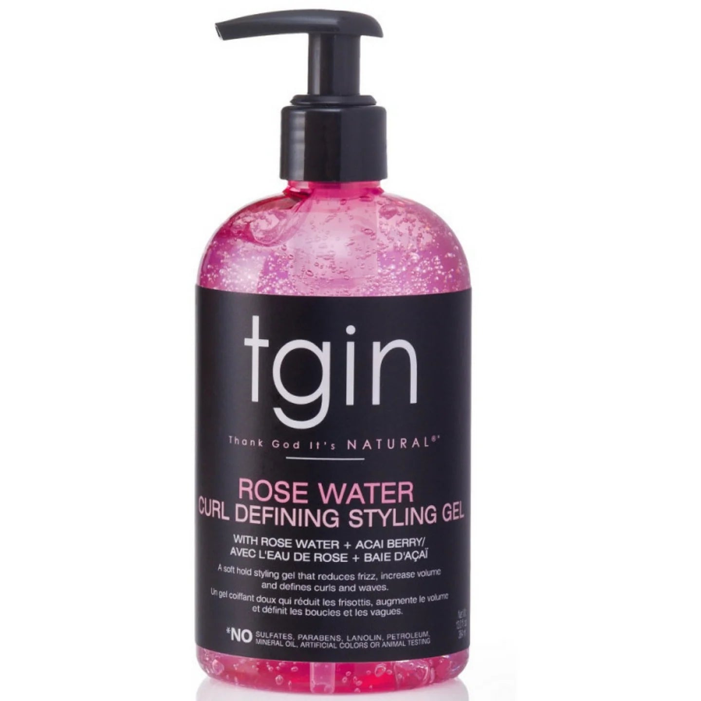 TGIN Rose Water Curl Defining Styling Gel 13oz