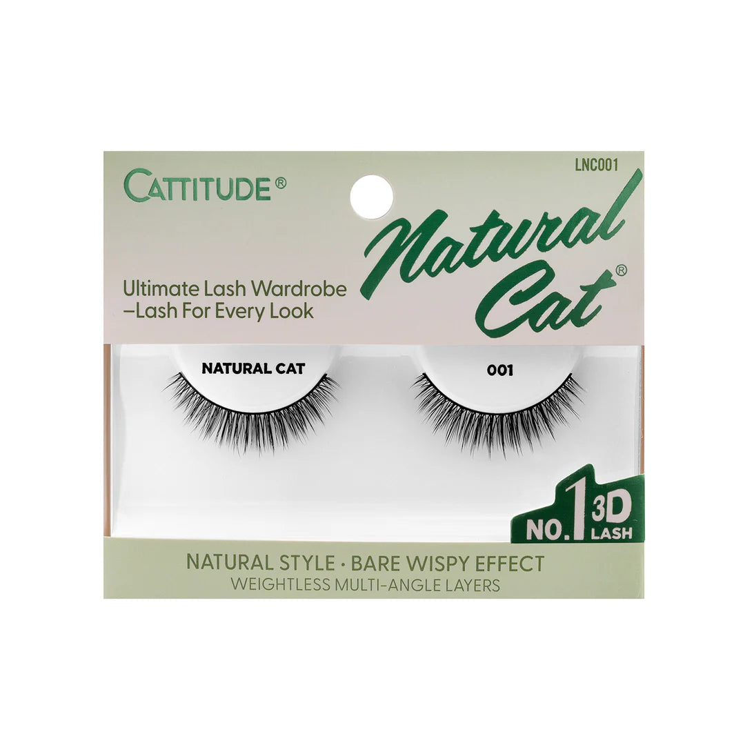 EBIN Cattitude Eyelashes - Natural Cat 001