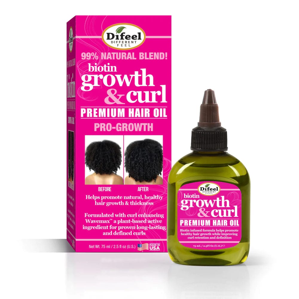 Difeel Growth and Curl Hair Biotin Infused Oil 75ml