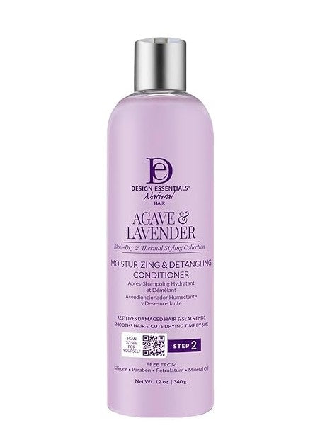 Design Essentials Agave and Lavender Moisturising Detangling Conditioner 12oz