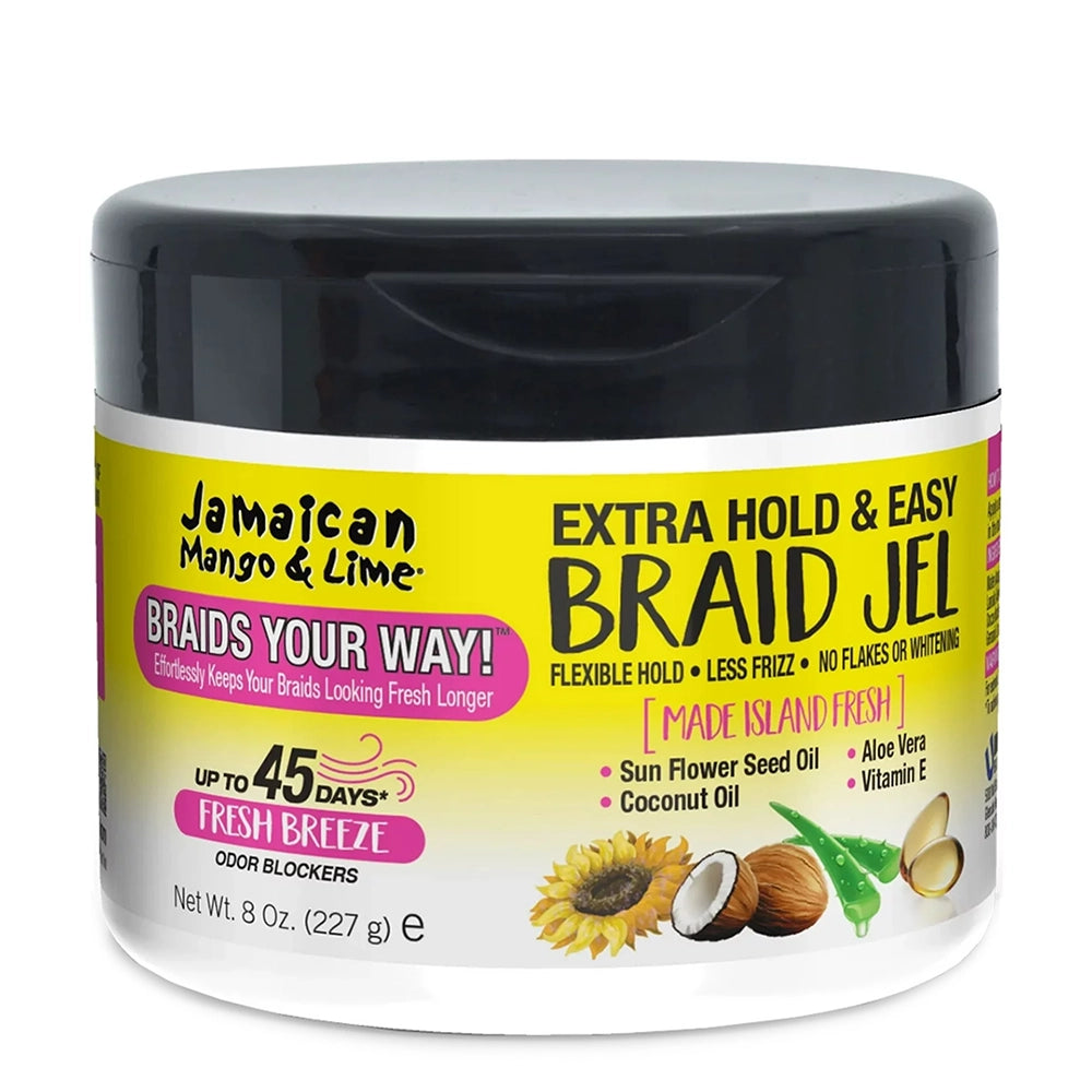 Jamaican Mango and Lime Braids Your Way Extra Hold Braid Gel 8oz