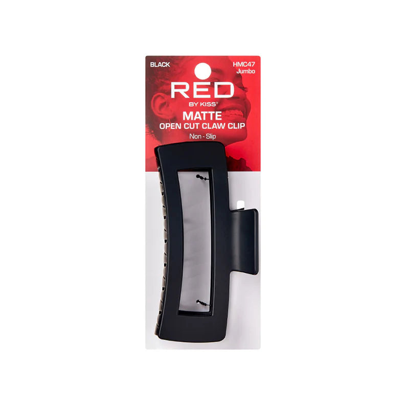 Red by Kiss Open Cut Claw Clip Jumbo Matte Black HMC47