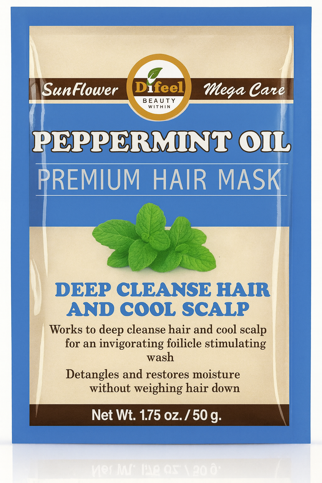 Difeel Premium Hair Mask Sachet Peppermint 50g
