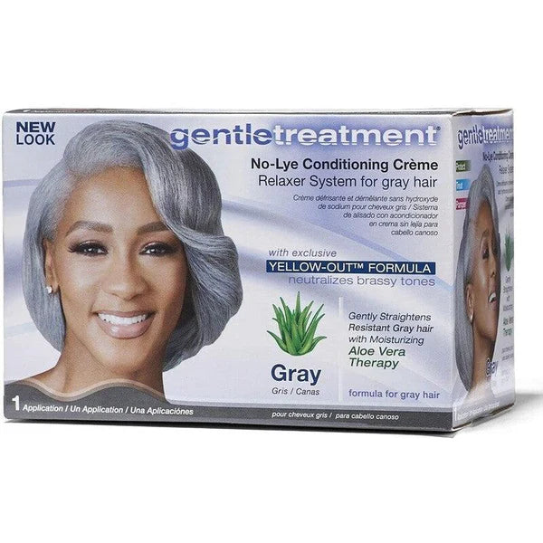 Gentle Treatment Relaxer Kit for Grey Hair