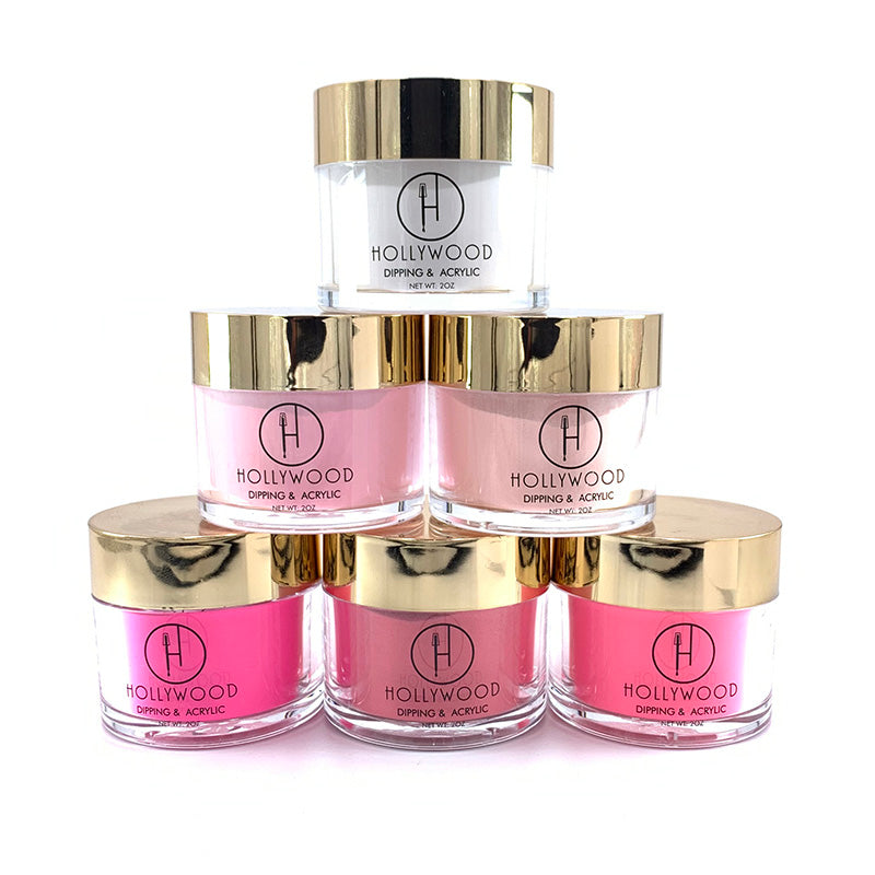 Hollywood Nails Acrylic Dipping Powder 2oz - All Colours