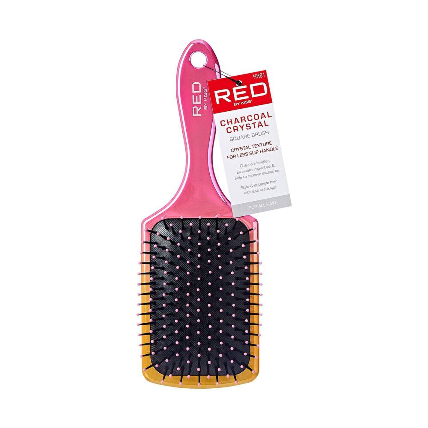 Red by Kiss Charcoal Crystal Square Brush HH81