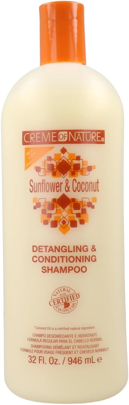 Creme of Nature Sunflower Coconut Detangling Conditioning Shampoo 32oz