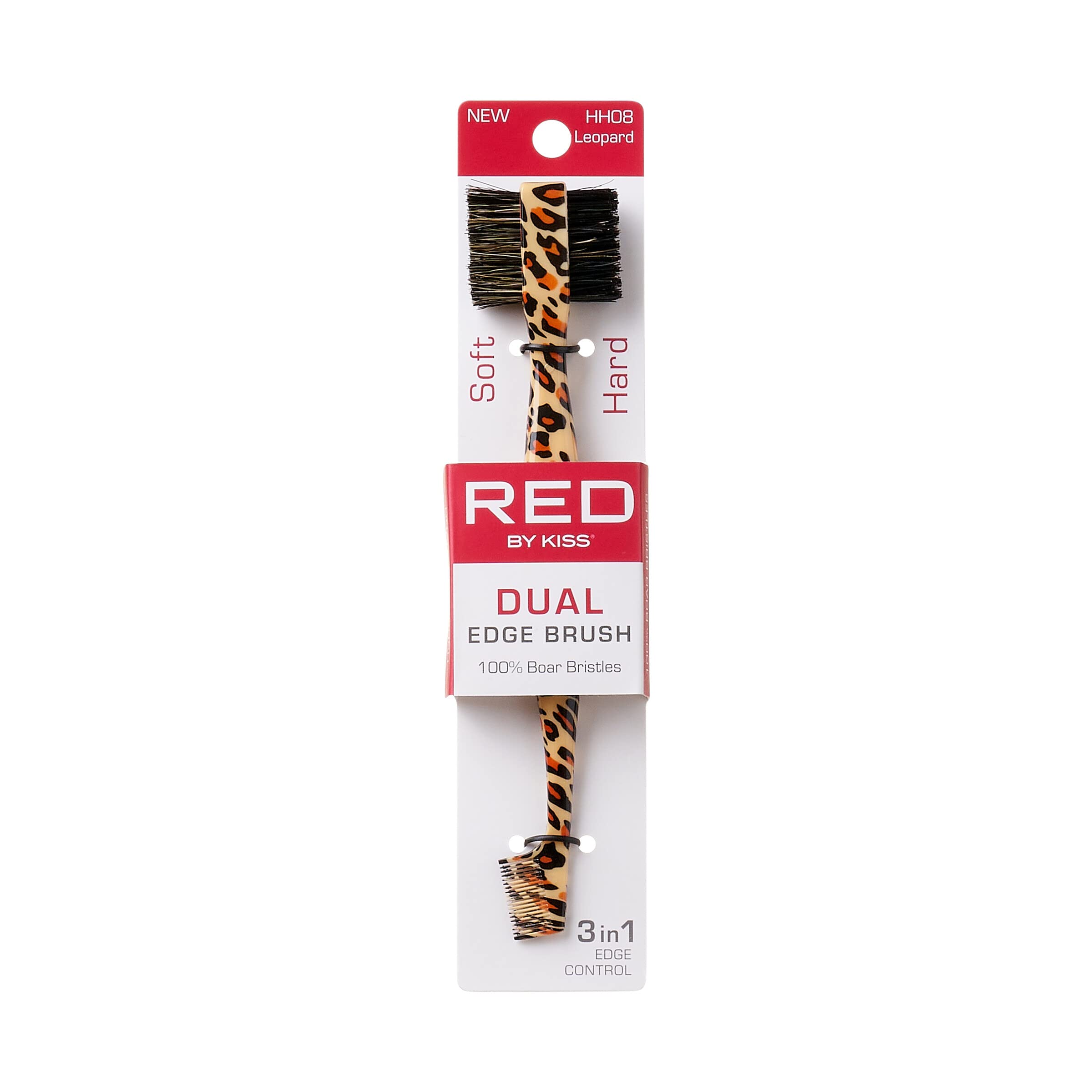 Red by Kiss Dual Edge Brush Leopard HH08