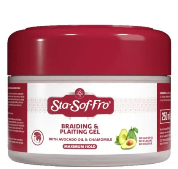 Sta Sof Fro Braiding and Plaiting Gel - Avocado and Chamomile 250ml
