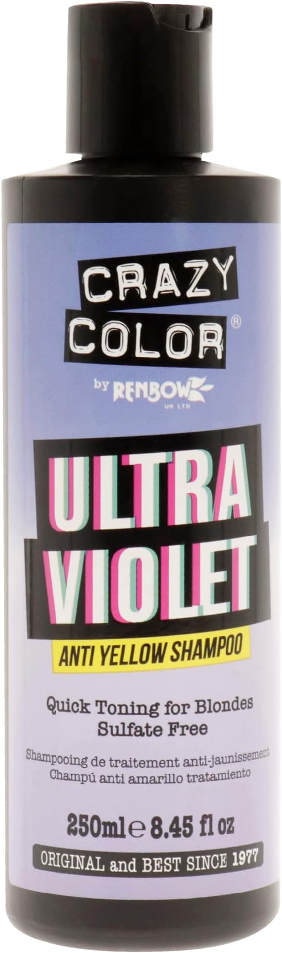 Crazy Colour Ultra Violet Anti Yellow Shampoo 250ml