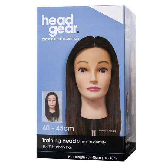 Head Gear Training Head 100% Human Hair 40-45cm