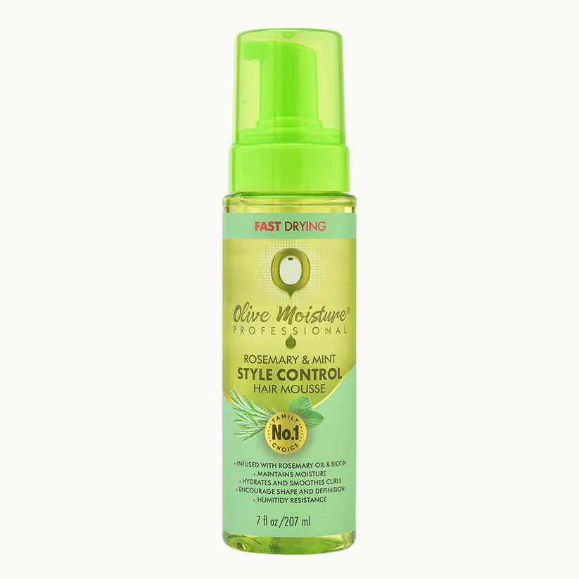 Olive Moisture Rosemary and Mint Style Control Mousse 7oz
