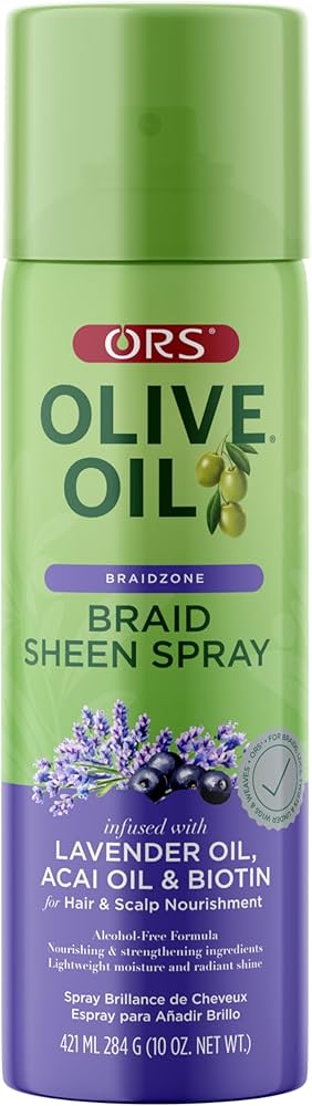 ORS Olive Oil Braid Sheen Spray - Lavender Acai Biotin 10oz