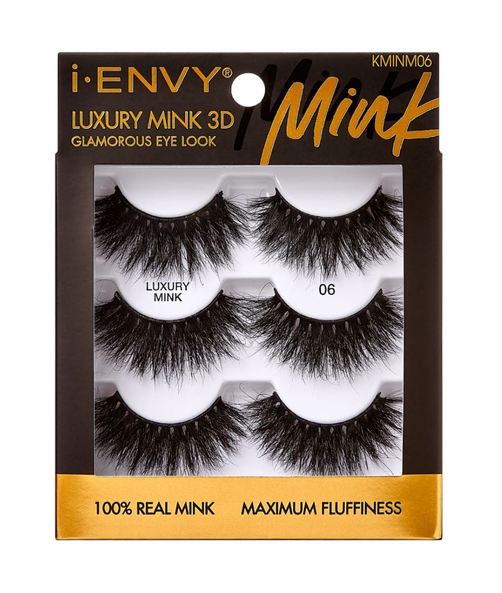 i Envy by Kiss Luxury Mink 3D Eyelashes 3 Pack 06