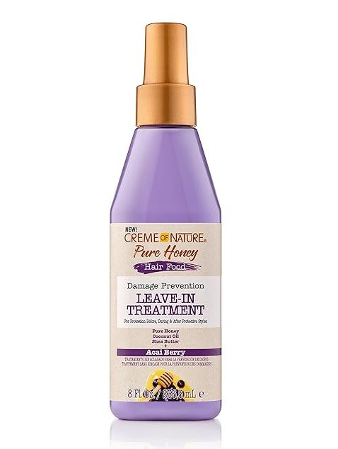 Creme of Nature Pure Honey Hair Food Leave in Treatment 8oz