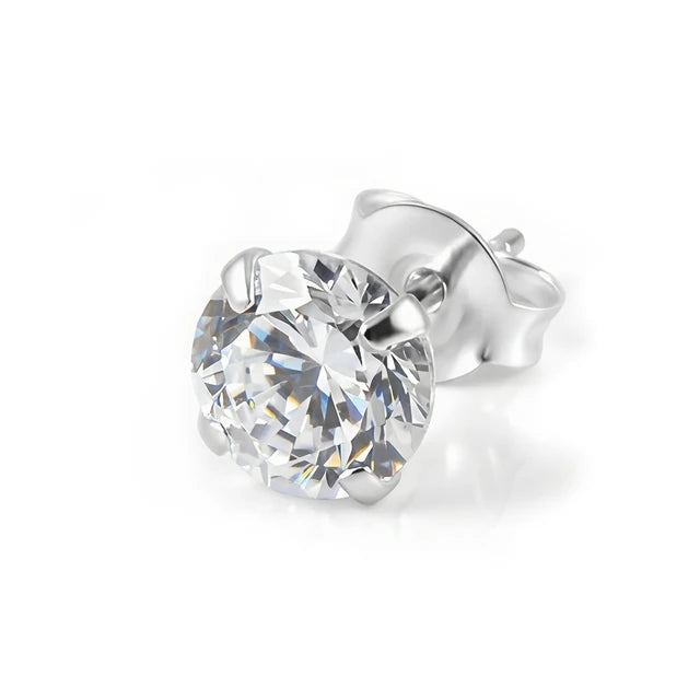 Red by Kiss Cubic Zirconia Earrings Round 6mm JE204G