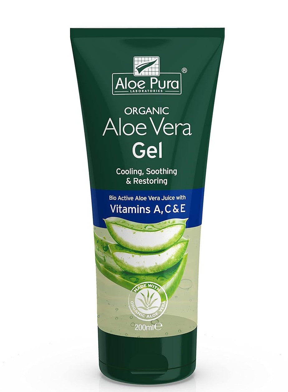Aloe Pura Organic Aloe Vera Gel Vitamin A C E 200ml
