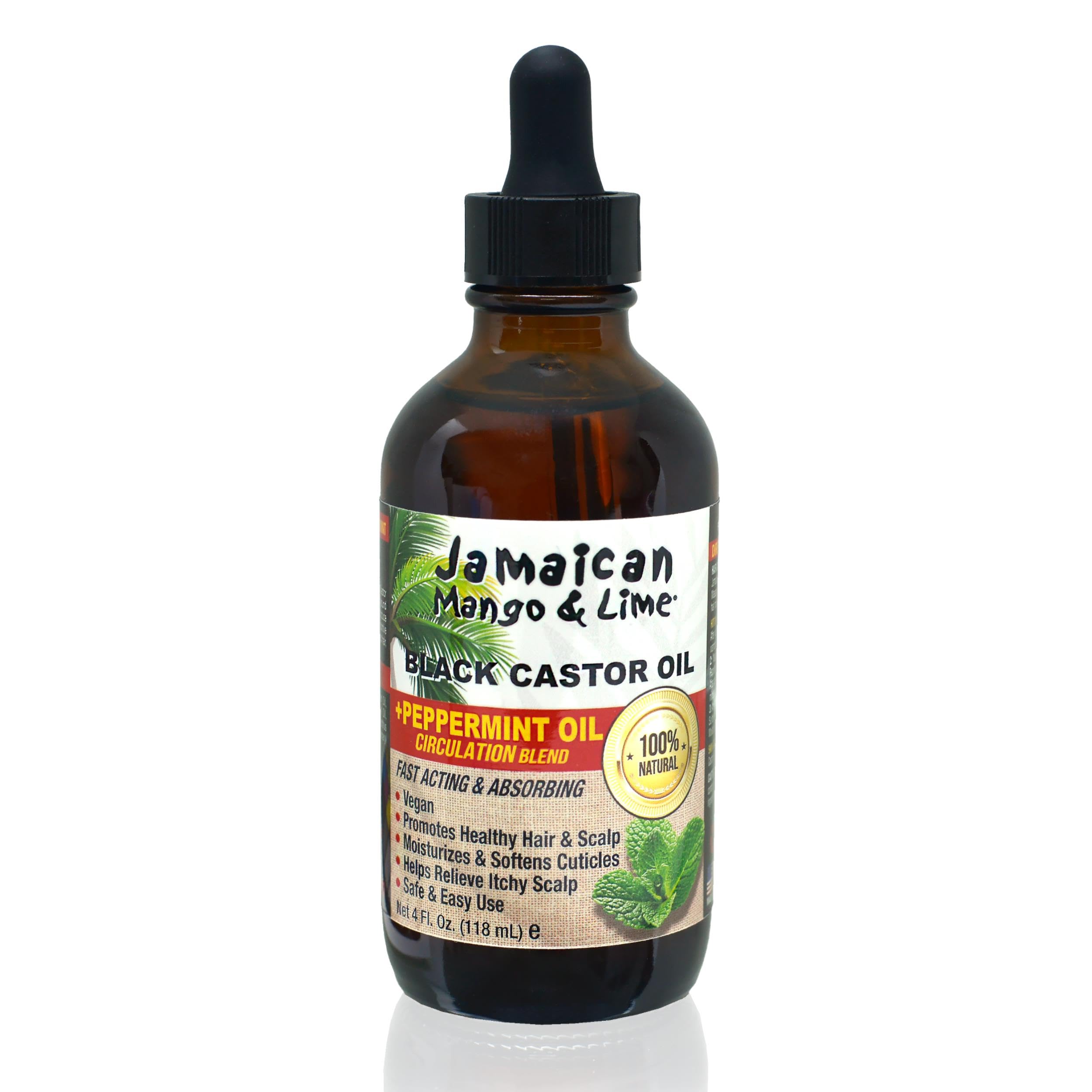Jamaican Mango and Lime Black Castor Oil Peppermint 4oz