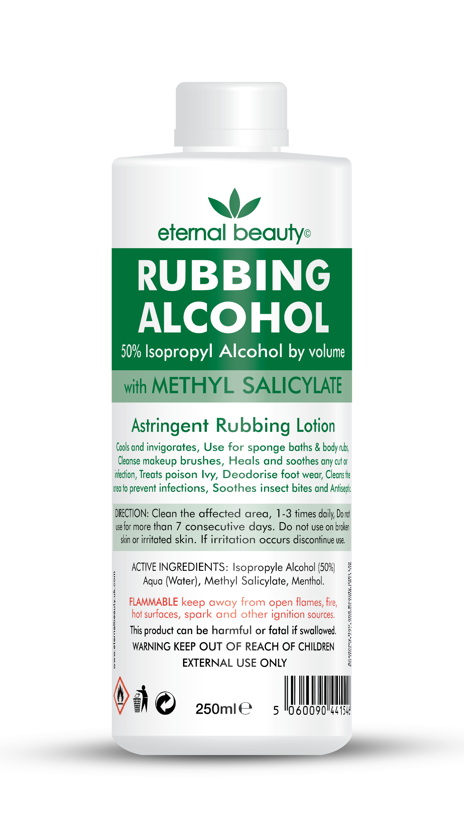 Eternal Beauty Rubbing Alcohol 50% Wintergreen 250ml