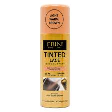 EBIN Tinted Lace Spray Light Warm Brown 80ml